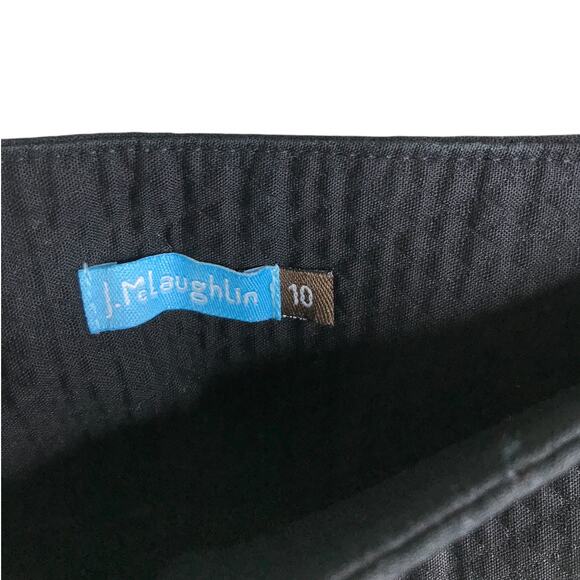 J. Mclaughlin Ankle Pants Wmns 10 Black Gold Buttons at ankle High Rise Classic - Picture 2 of 6